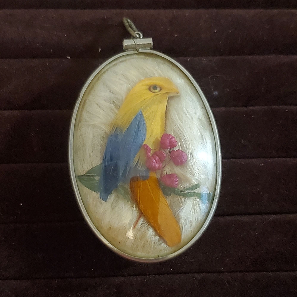 Unusual vintage two faces pendant
